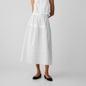 Gap x DOEN Eyelet Midi Skirt